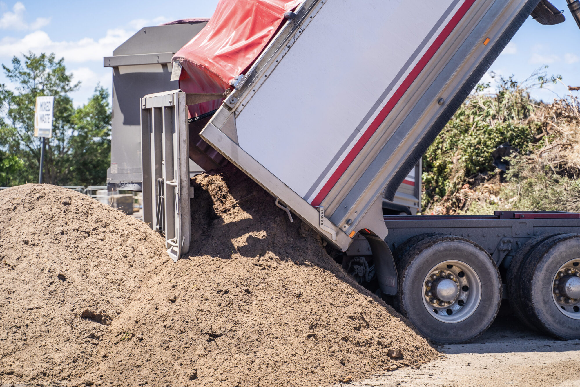 Benedict unloading general waste - Civil banner image