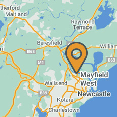 Newcastle/Mayfield location map