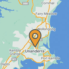 Wollongong/Unanderra location map
